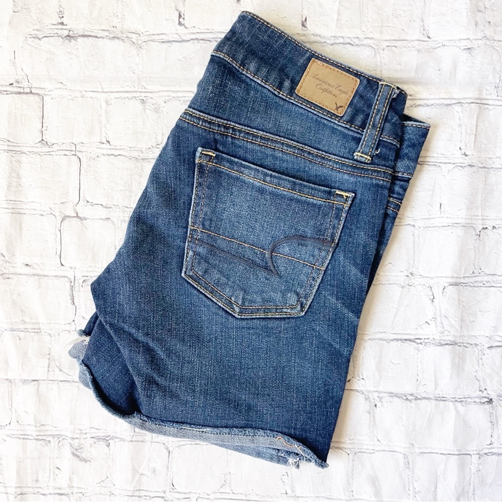 American Eagle Dark Wash Jean Shorts